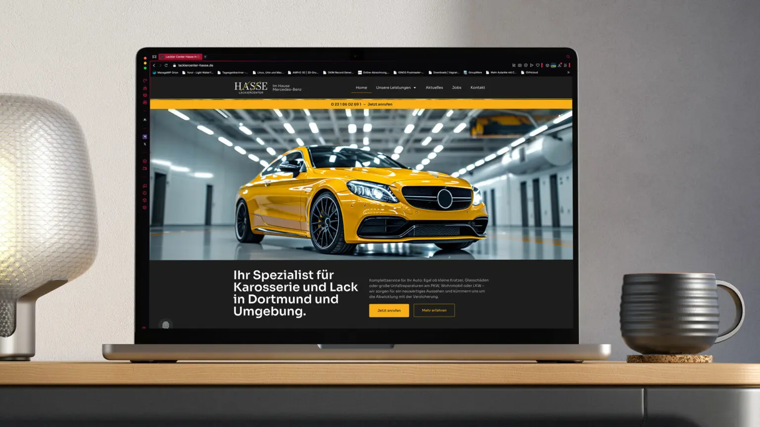 Hasse Lackiercenter Dortmund - Web design