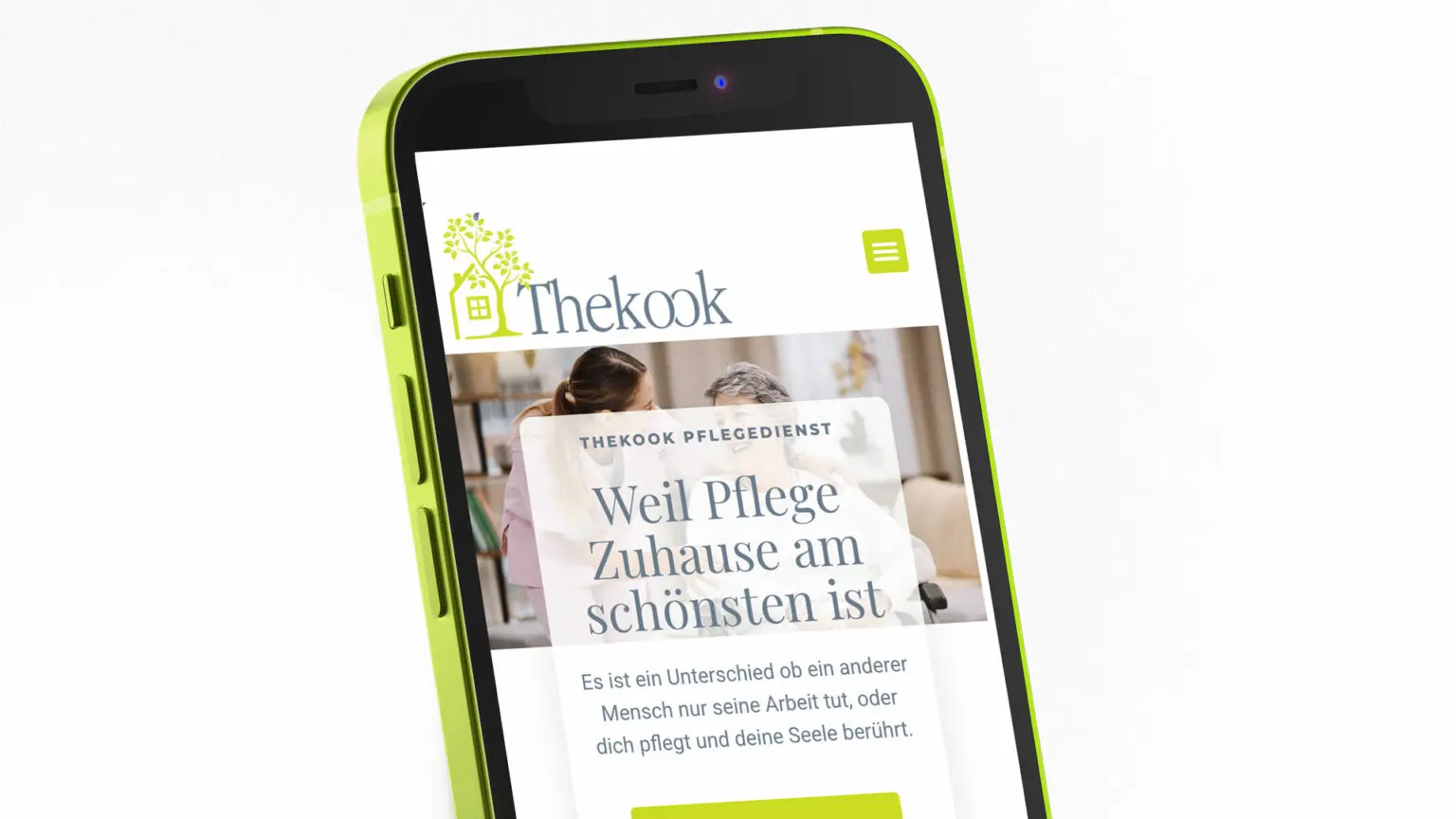 Thekook Pflegedienst - Web design